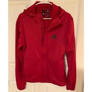 Adidas red jacket